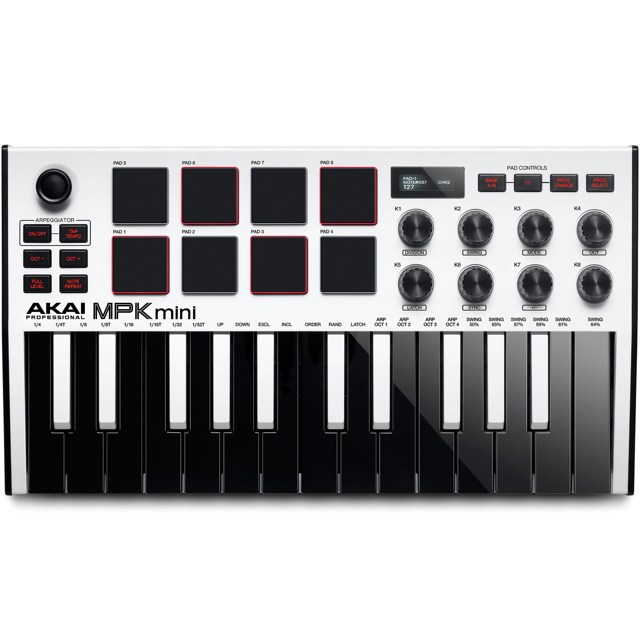 AKAI PRO MPK Mini MK3 White по цене 17 400 ₽