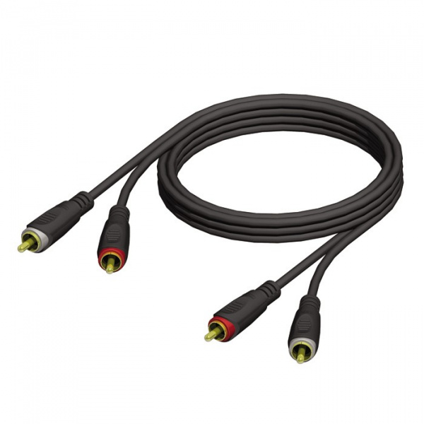 Adam Hall Cables REF 800 3 - Audio Cable 2 x RCA male to 2 x RCA male 3 m по цене 1 720 ₽