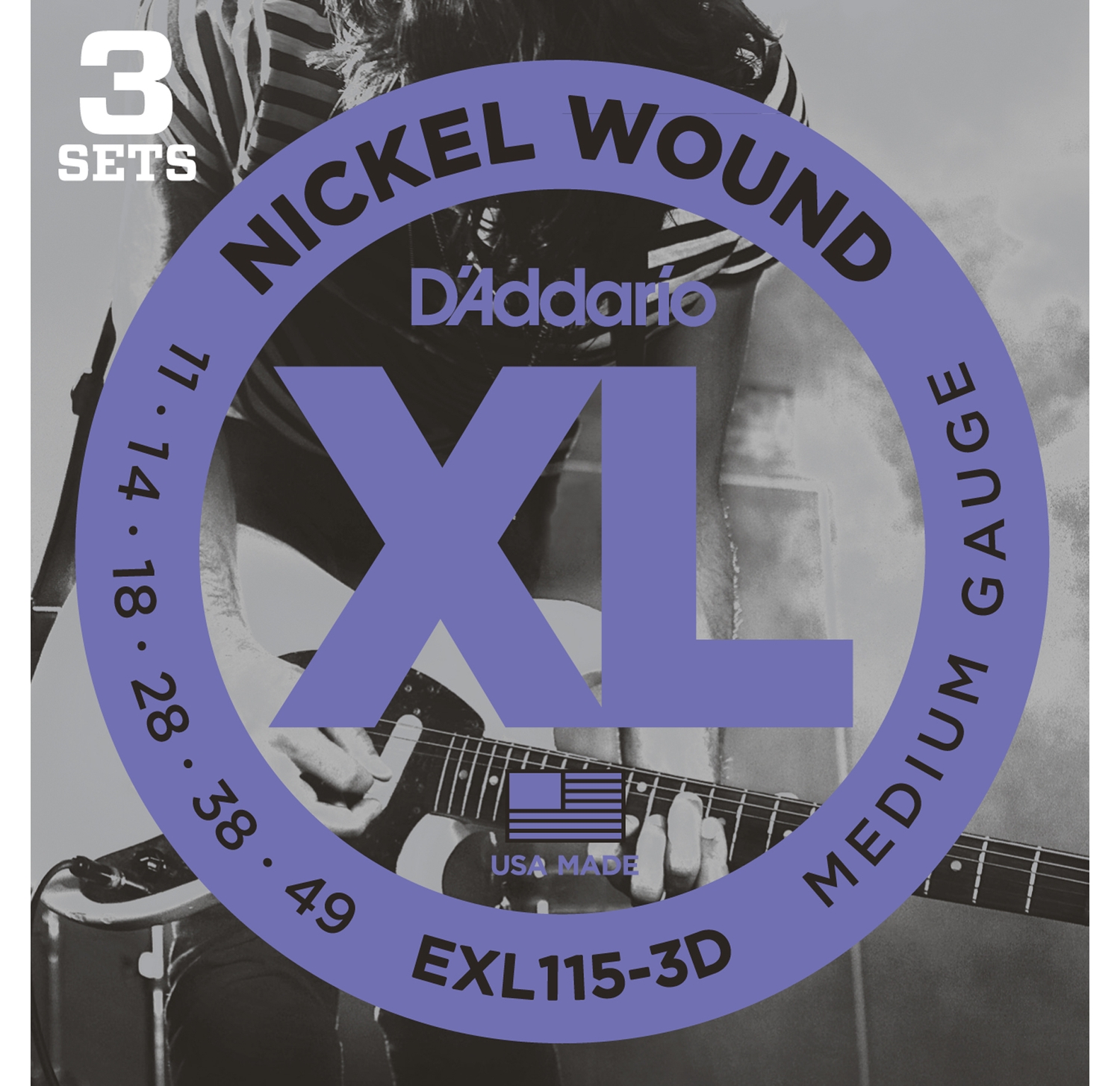 D'Addario EXL115-3D по цене 3 220 ₽