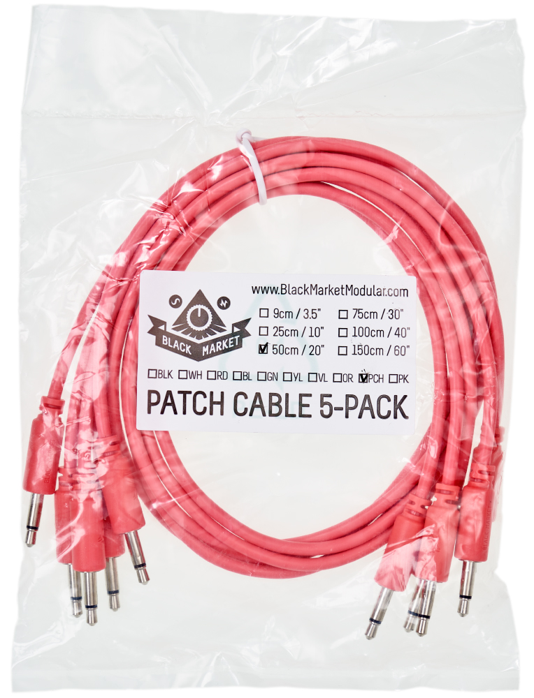 Black Market Modular patchcable 5-Pack 50 cm peach по цене 1 590 ₽