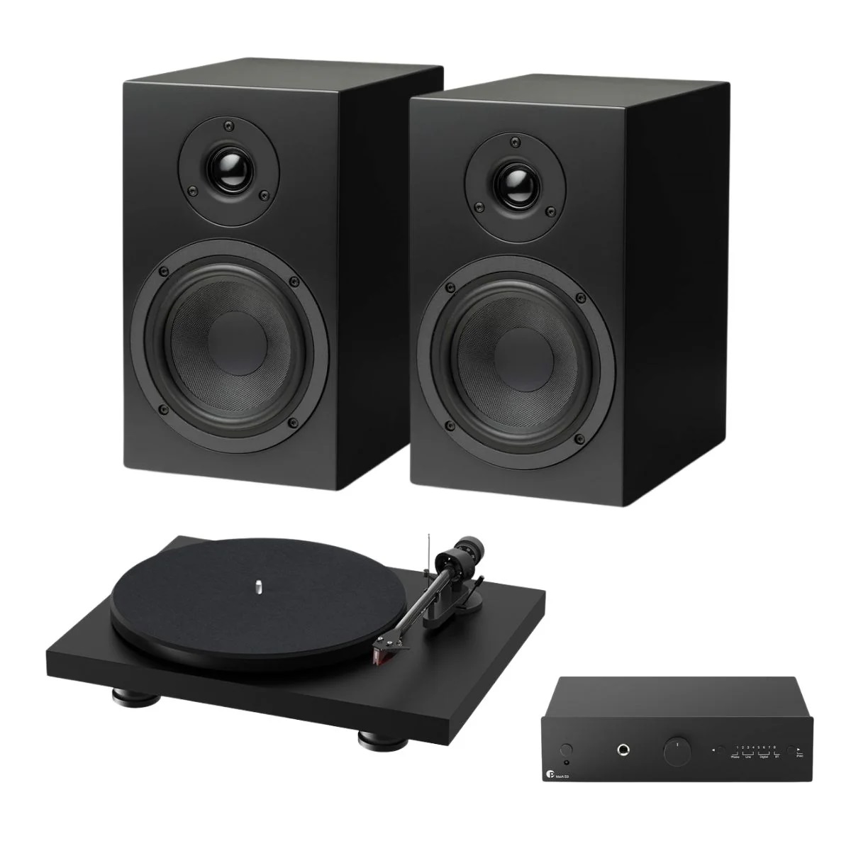 Pro-Ject Colourful Audio System E Black по цене 143 500.00 ₽