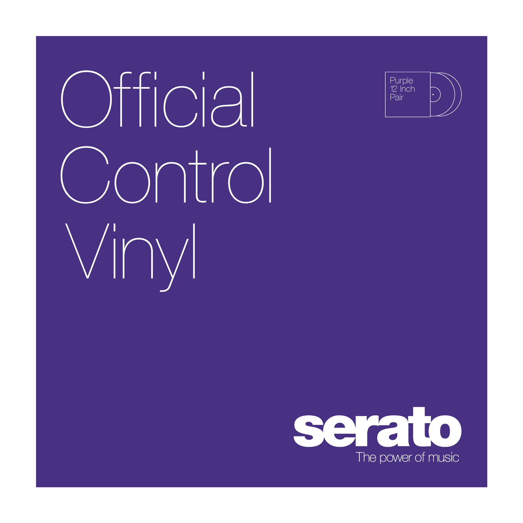 Serato 12" Control Vinyl Performance Series (пара) - Purple по цене 4 870 ₽