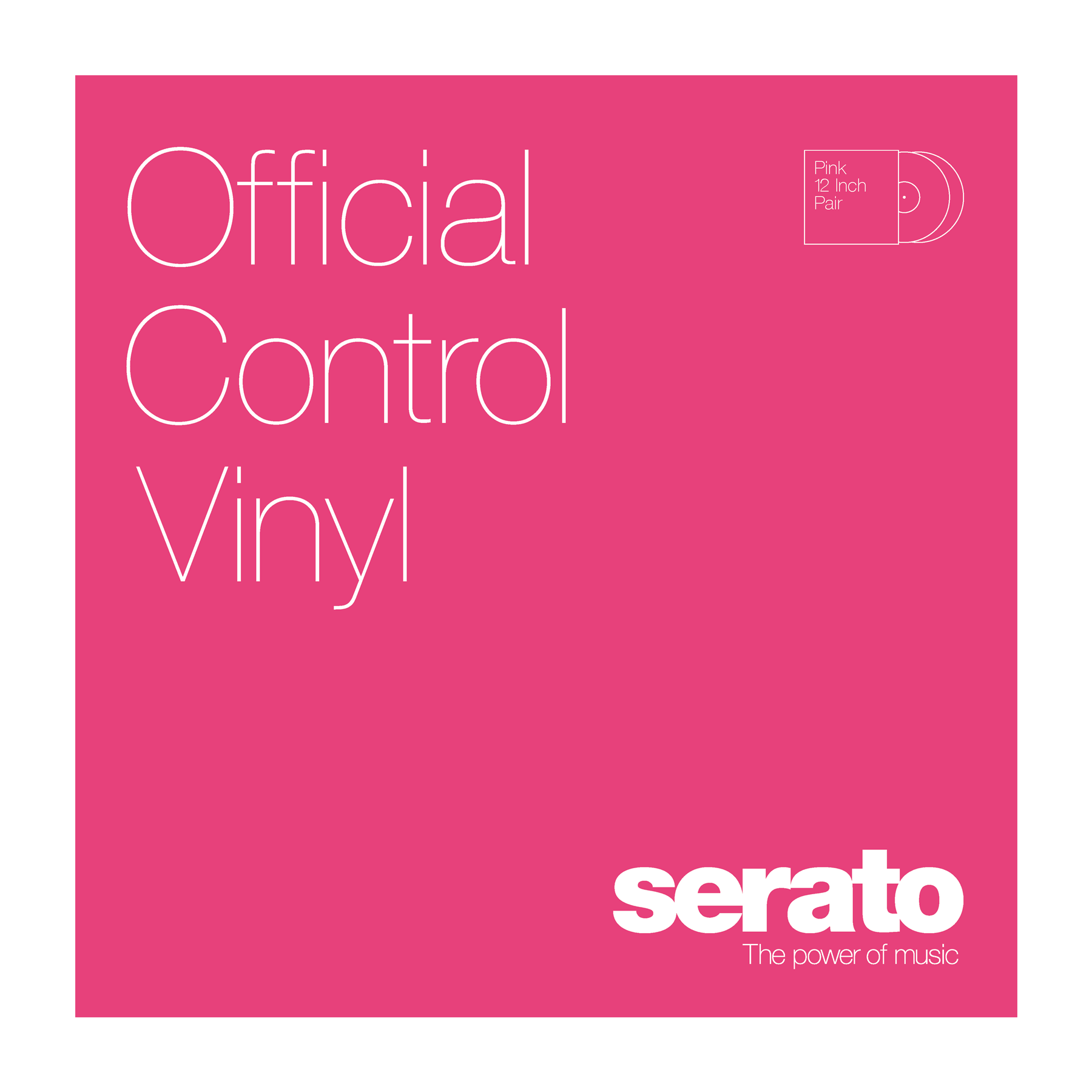 Serato 12" Control Vinyl Performance Series (пара) - Pink по цене 4 870 ₽