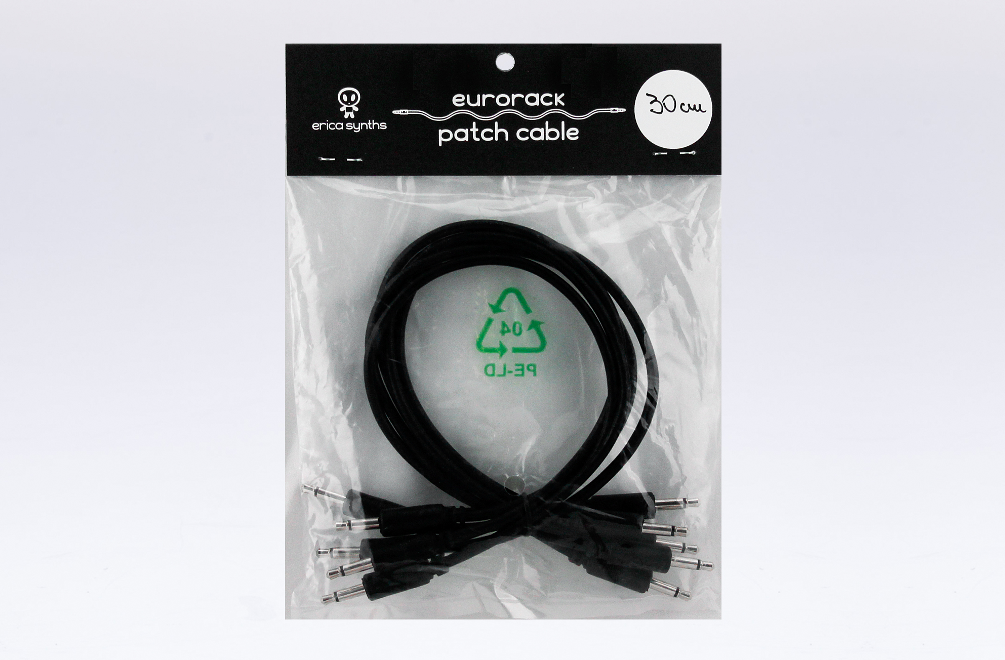 Erica Synths Eurorack Patch Cables 30cm, 5 Pcs Black по цене 1 040 ₽