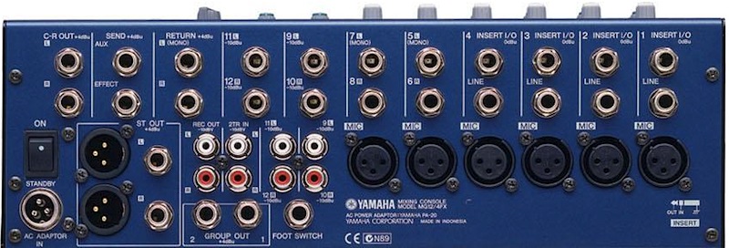 Аренда микшерного пульта Yamaha MG12/4FX по цене 1 700.00 ₽