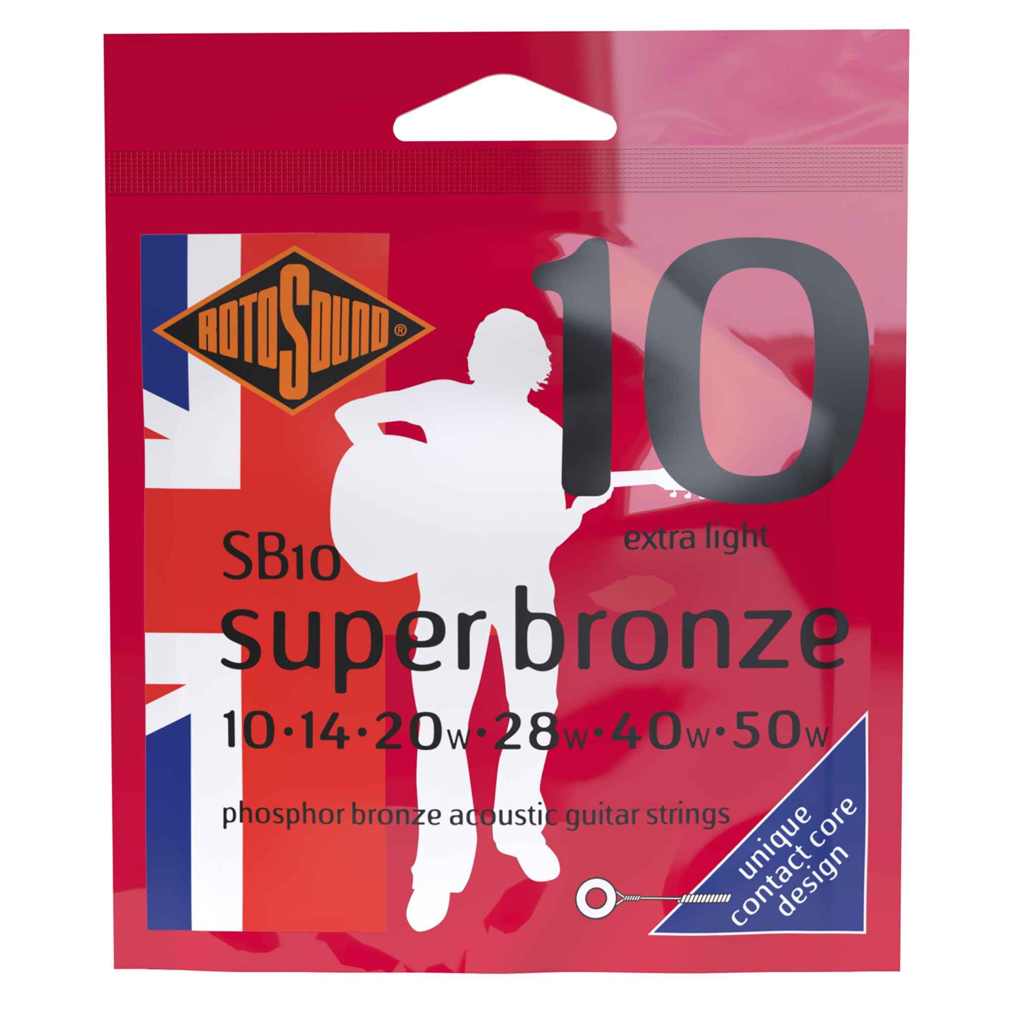 Rotosound SB10 Strings Phosphor Bronze по цене 970.00 ₽