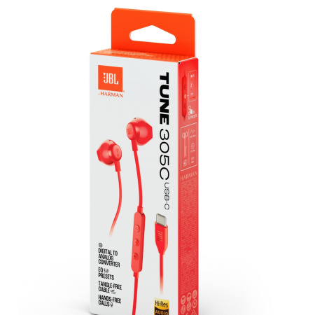 JBL Tune 305C Red по цене 1 600 ₽