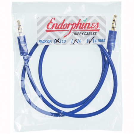 Endorphin.es Trippy Cables TRRS, blue, 60cm по цене 320 ₽