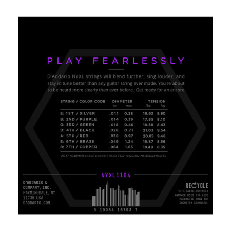 D'Addario NYXL1164 по цене 3 300 ₽