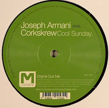Joseph Armani Pres. Corkskrew - Cool Sunday