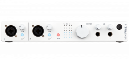 Arturia MiniFuse 4 White по цене 26 500 ₽