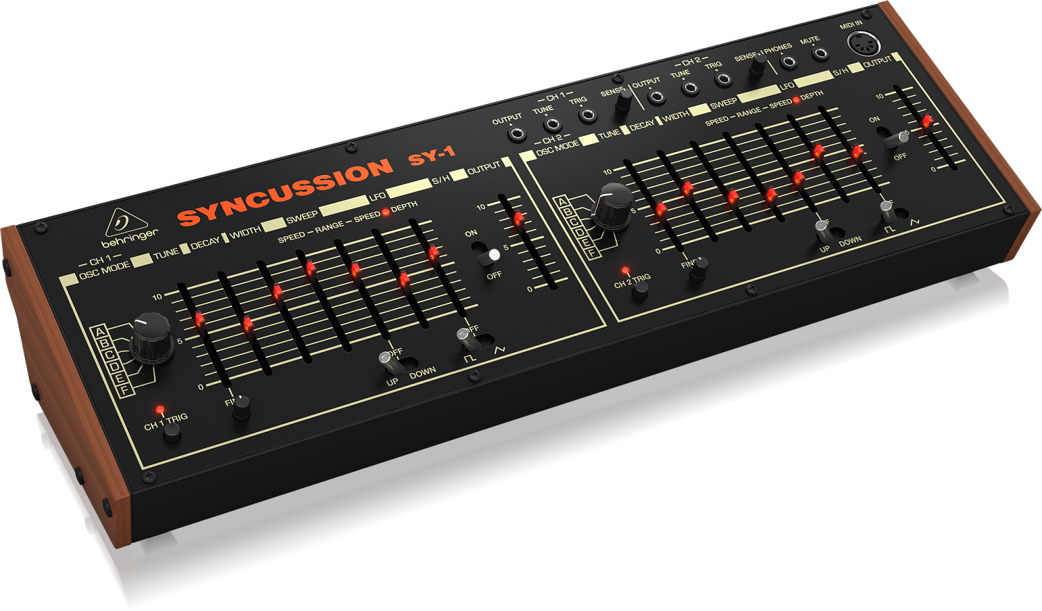 BEHRINGER | SYNCUSSION SY-1 — двухканальный клон классического Pearl SY-1