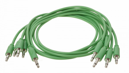 Erica Synths Eurorack Patch Cables 60cm, 5 Pcs Green по цене 1 150 ₽