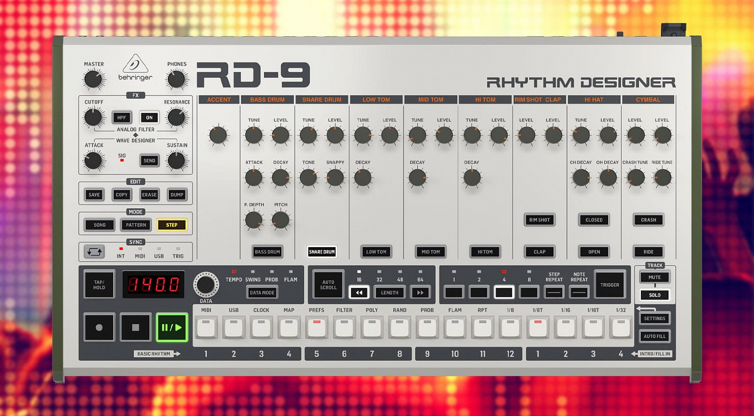 Behringer | Цена и подробности о конструкторе ритма RD-9