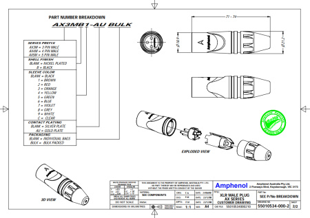 Amphenol AX5M по цене 800 ₽