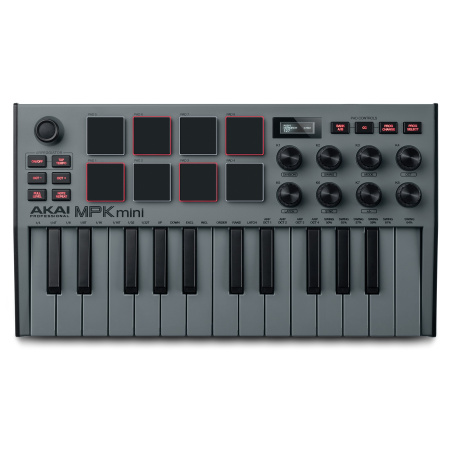 AKAI PRO MPK Mini MK3 Grey по цене 12 950 ₽