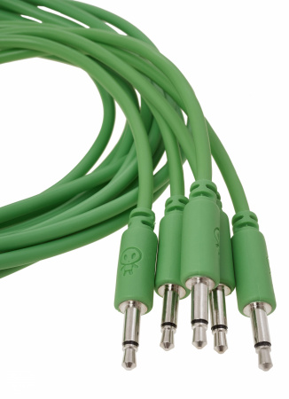 Erica Synths Eurorack Patch Cables 60cm, 5 Pcs Green по цене 1 150 ₽