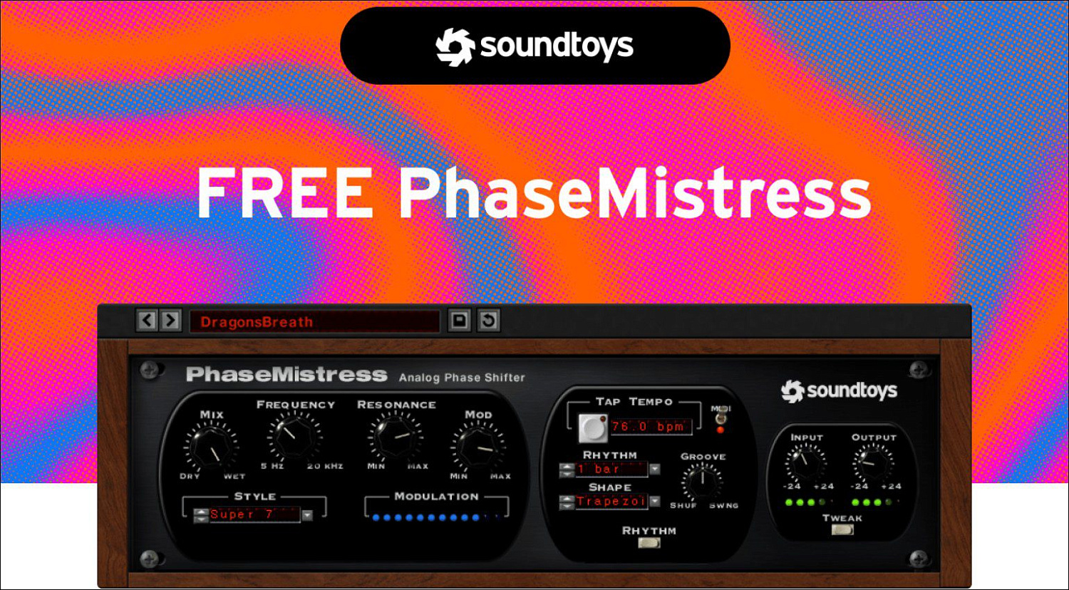 SOUNDTOYS | PhaseMistress до 15 ноября можно скачать бесплатно