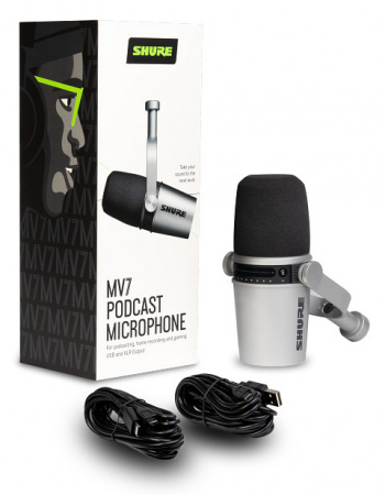 Shure MV7-S по цене 33 120.00 ₽