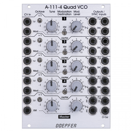 Doepfer A-111-4 Quad Precision VCO / Polyphonic VCO по цене 74 750 ₽
