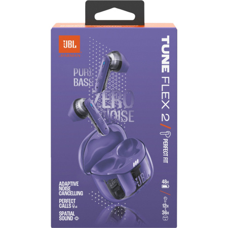 JBL Tune Flex 2 Ghost Purple по цене 8 800 ₽
