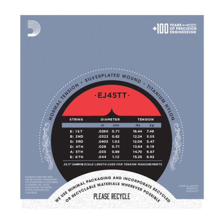 D'Addario EJ45TT по цене 3 250 ₽