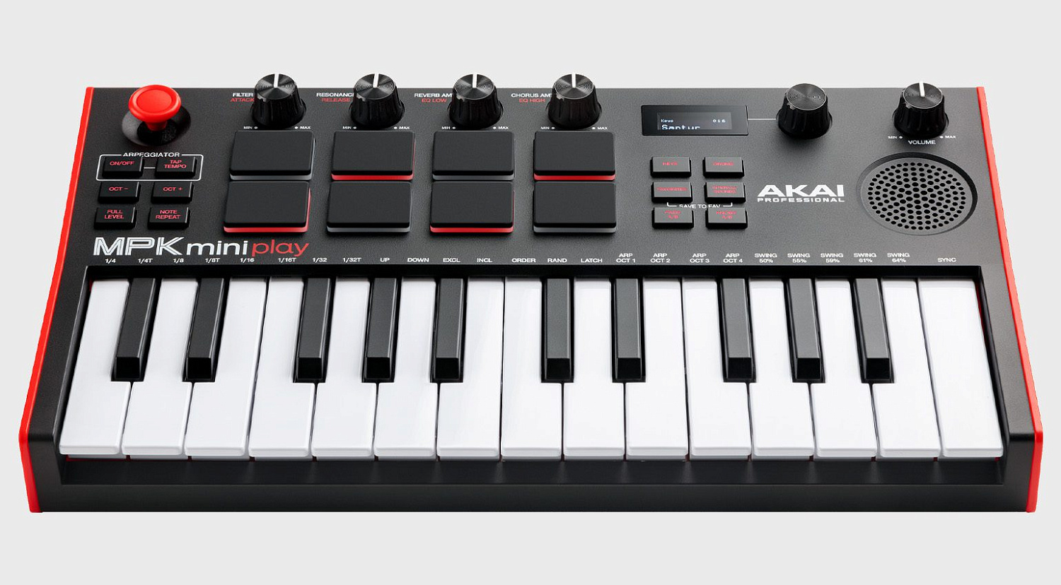 AKAI Professional | MPK mini Play MK3 — обновленный портативный USB-контроллер с клавишами со встроенными звуками и динамиком