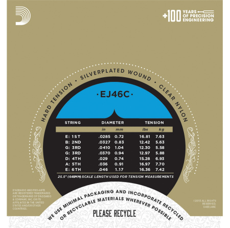 D'Addario EJ46C по цене 1 700 ₽