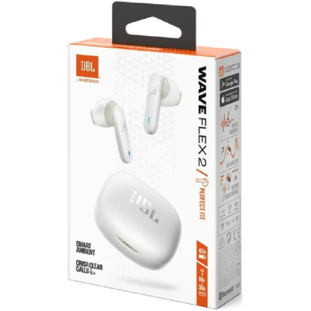 JBL Wave Flex 2 White по цене 6 650 ₽
