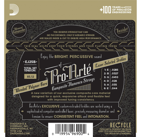 D'Addario EJ25B Flamenco по цене 3 400 ₽