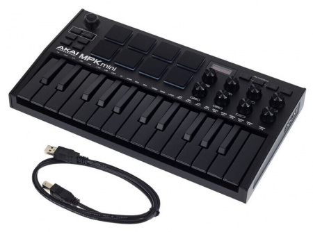 AKAI PRO MPK Mini MK3 Black по цене 13 450 ₽