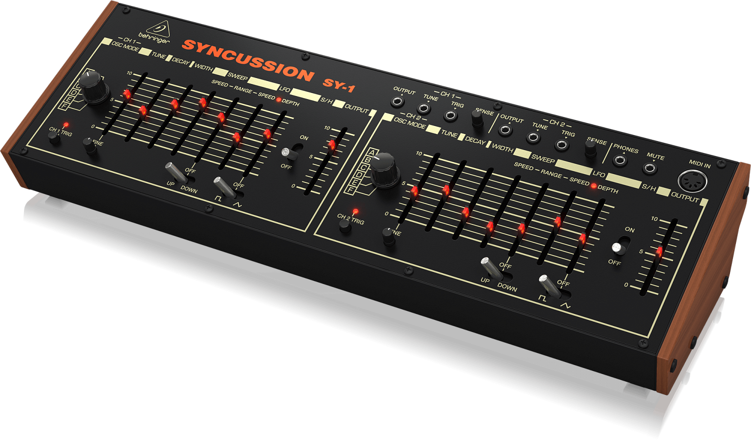 BEHRINGER | SYNCUSSION SY-1 — двухканальный клон классического Pearl SY-1