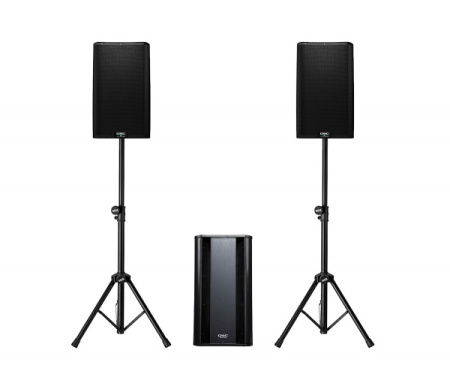 Аренда колонок QSC K12.2 (2 шт.) 2025 watt + сабвуфер QSC KSUB (1 шт.) 1000 watt по цене 8 500.00 ₽