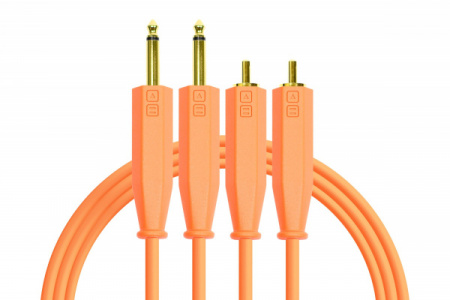 DJTT Chroma Cables Audio 1/4 - RCA Neon Orange по цене 2 870 ₽